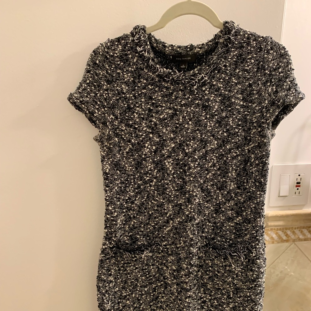 And Taylor tweed fringe shift dress